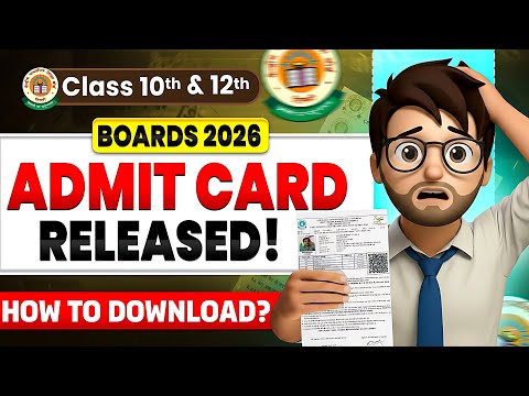 CLASS 10&12 ADMIT CARD RELEASED🔥 / How to Download ? / Cbse Admit Card 2026 / Cbse Latest Update 