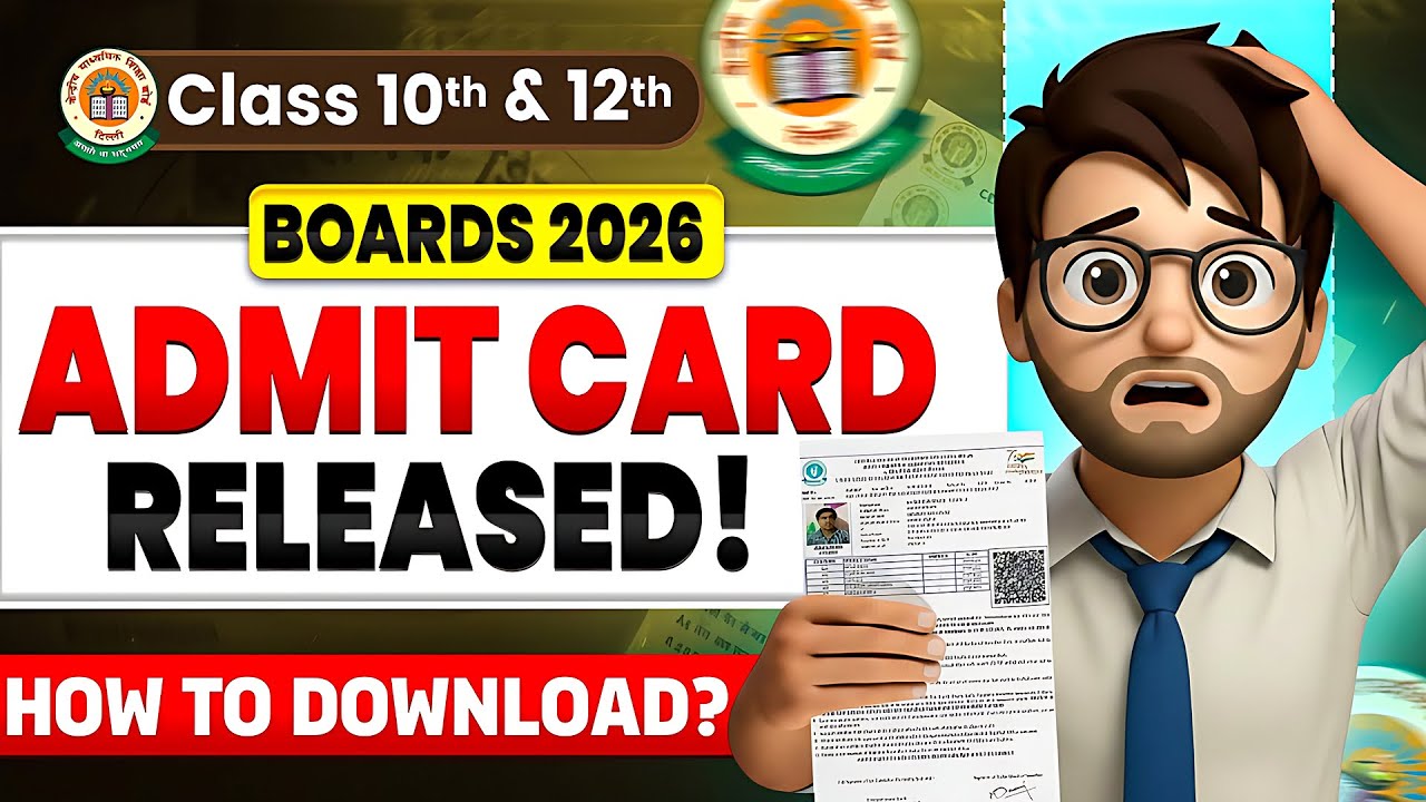 CLASS 10&12 ADMIT CARD RELEASED🔥 / How to Download ? / Cbse Admit Card 2026 / Cbse Latest Update 