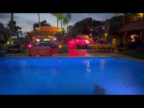 The garden bar, kitchen,dining @ Kokomo Vacation Club, Almeria, Spain