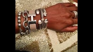 How to layer and stack bracelets