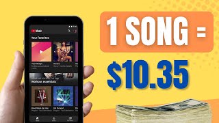 Make $10.35 By Listening To 1 YouTube Music | Listen To 100 Music = $1,025 (Make Money Online 2023)