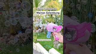 Siapa nih yang suka main gelembung sabun juga #mainananak #unik