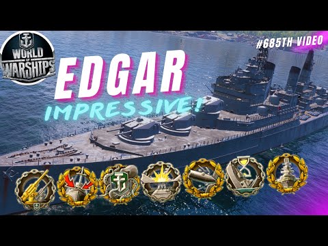 The Unstoppable EDGAR: Dominate the Battles with Cruiser EDGAR World of Warships #gaming