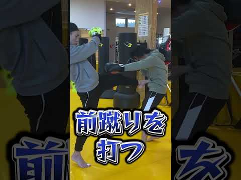 【悶絶】前蹴りで腹にカウンターしたら…#shorts