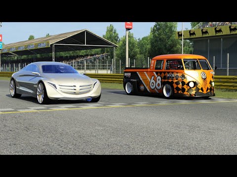 Mercedes-Benz F125 Hydrogen Concept vs VW T1 Transporter LM917K at Monza Full Course
