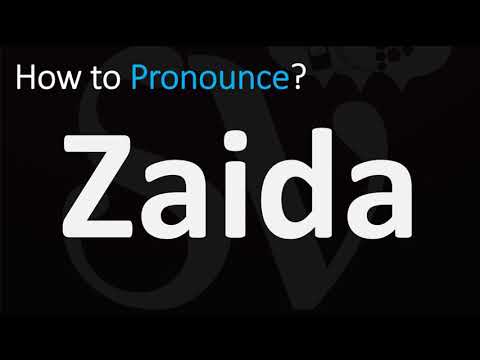 How to Pronounce Zaida? (CORRECTLY)