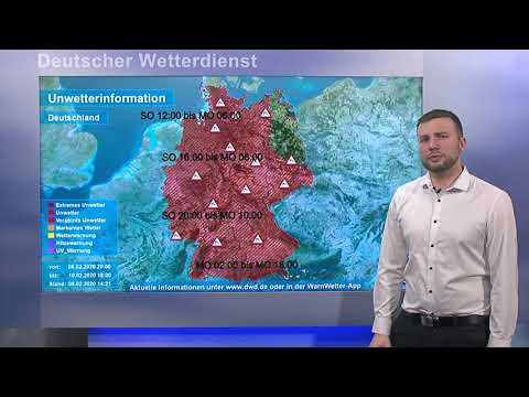 08.02.2020 Unwetterinformation - Deutscher Wetterdienst (DWD)