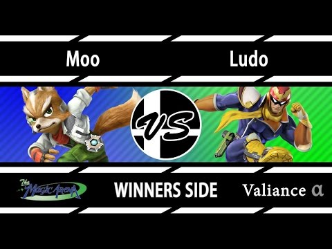 Valiance α-  Moo (Fox) vs Ludo (Falcon, Mario) - WR1  - Smash 4 - Wii U