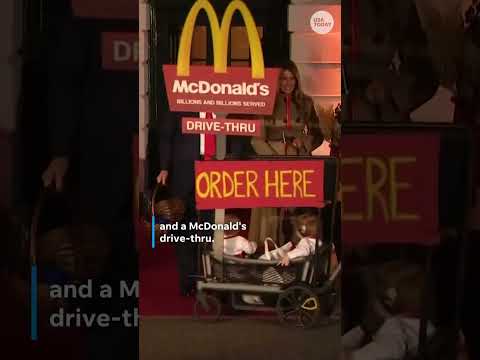 Trump hands out candy to kids in creative costumes at White House Halloween