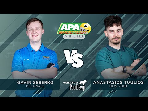 Gavin Seserko VS Anastasios Toulios - 2022 APA 9-Ball Shootout Finals - White Tier