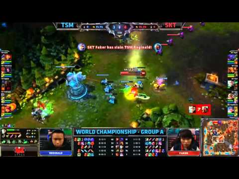 Great Faker 1v1 play on riven [TSM vs SKT]