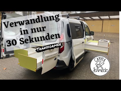 Mini Camper Ford Transit Connect - Deluxe Camper auf kleinstem Raum mit vielen Extras
