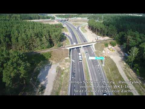 [25.09.2022] Budowa drogi S5 odc. 1 Nowe Marzy - Dworzysko - film lotniczy