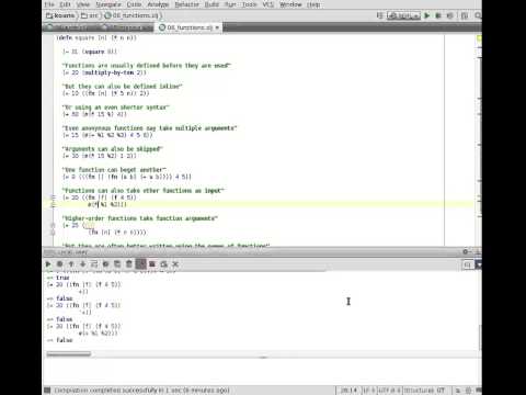 Clojure Koans 6 - Functions