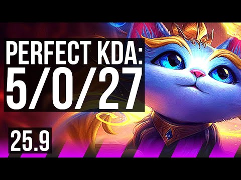 YUUMI & Lucian vs KENNEN & Ezreal (SUP) | 5/0/27 | KR Diamond | 25.9