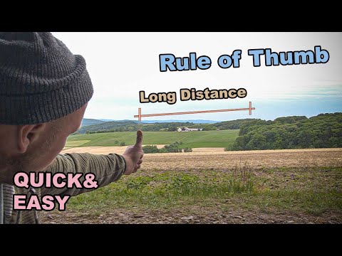 Rule of Thumb - Distance  (  EASY !!! ).....  TIPS & TRICKS ....NO MATH NEEDED