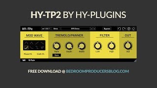 Video thumbnail for HY-TP2 by HY-Plugins (FREE tremolo VST/AU plugin) by Bedroom Producers Blog