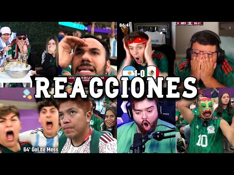 Las Mejores Reacciones de Youtubers al Argentina 2-0 México #1