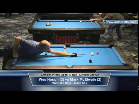 CWO Mens 10 Ball   Hough vs McElwain