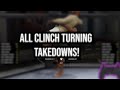 ALL CLINCH TURNING TAKEDOWNS IN EA UFC 4!