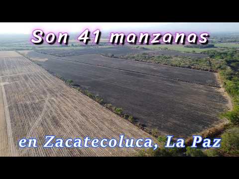 En venta 41 manzanas de terreno en Zacatecoluca La Paz