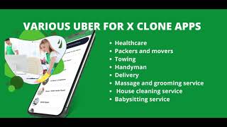 Various services offered by the Uber for X clone app