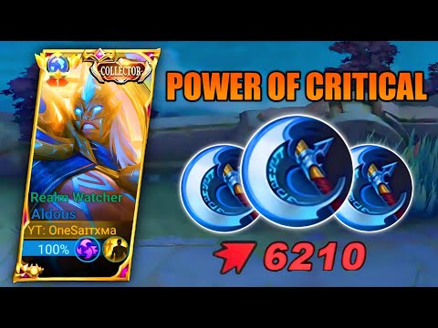 ALDOUS THE POWER OF CRITICAL BERSERKER BUILD🔥 | ALDOUS BEST BUILD 2023