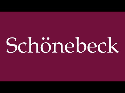 How to Pronounce ''Schönebeck'' Correctly in German