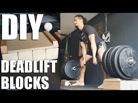 DIY Deadlift Blocks, 600lbs Sumo Deadlifts Block Pull 4.5" Video