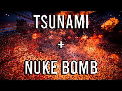 NEW POWER - TSUNAMI ! TSUNAMI + NUKE BOMB TEST | Ultimate Epic Battle Simulator 2