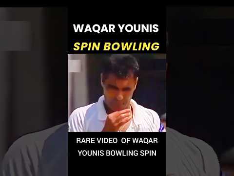 Unbelievable Waqar Younis Spin Bowling #cricket