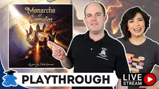 Monarchs of Camelot  - Live Playthrough Board Game and Giveaway