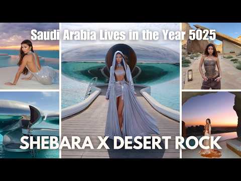 Saudi Arabia Lives in 5025: SHEBARA & DESERT ROCK, Interplanetary Travel, Cosmic Glam—Marinela Bezer