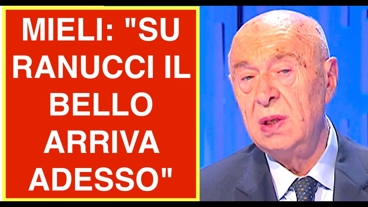 MIELI: "SU RANUCCI IL BELLO ARRIVA ADESSO" ECCO COSA POTREBBE ACCADERE