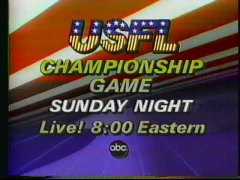 USFL 1985 Championship Game Commercial - ABC