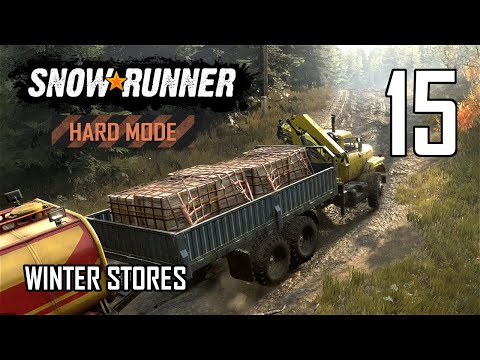 SnowRunner Hard Mode Strategic Walkthrough Ep 15 - Winter Stores