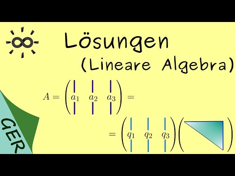 Lösungen LR Zerlegung QR Zerlegung Darstellungsmatrix und Spektrum