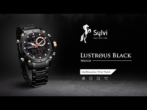 Best Luxury Watch - Sylvi Lustrous Black Premium Men's Watch⌚| Watch Commercial | Cinematic Shoot