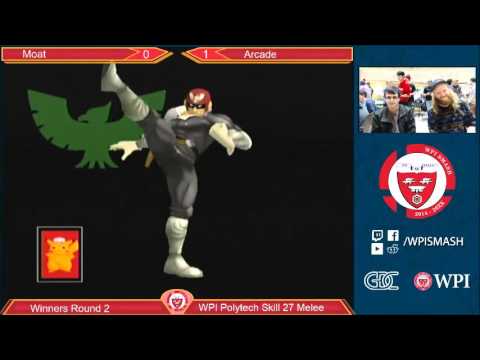 WPI PTS 27 - Moat (Pikachu) vs Arcade (Falcon) - Melee - WR2