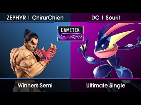 Gametek Night 2022.27 - ChirurChien (Kazuya) Vs. Sourif (Greninja) SSBU Ultimate Tournament