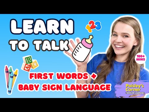 Learn to Talk - Baby Learning 3 | First Words | Learning Videos for Toddlers | Baby Sign Language