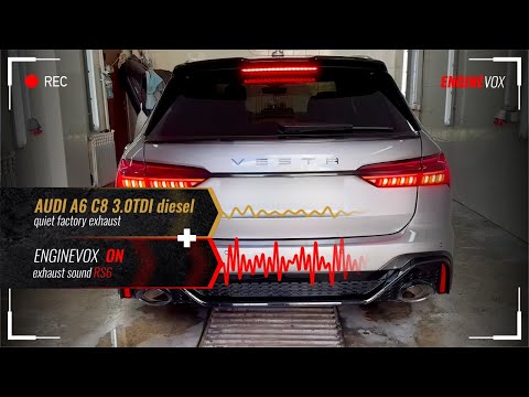 Electronic active sound exhaust system AUDI А6 С8 3.0TDI diesel #ENGINEVOX
