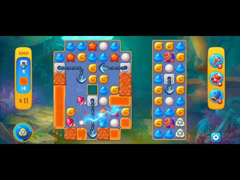 Fishdom Easy Level 9909 (with full horseshoe boosters) @choraelmin