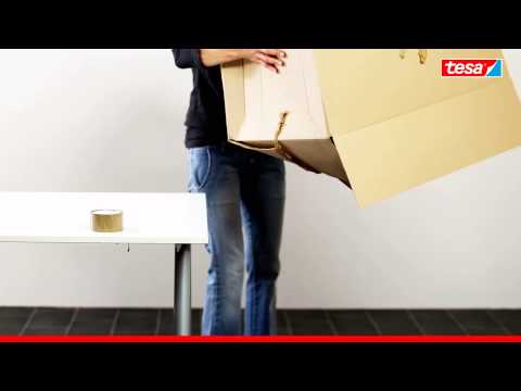 tesapack COMFORT - Packbandabroller für bequemes Verschließen von Paketen