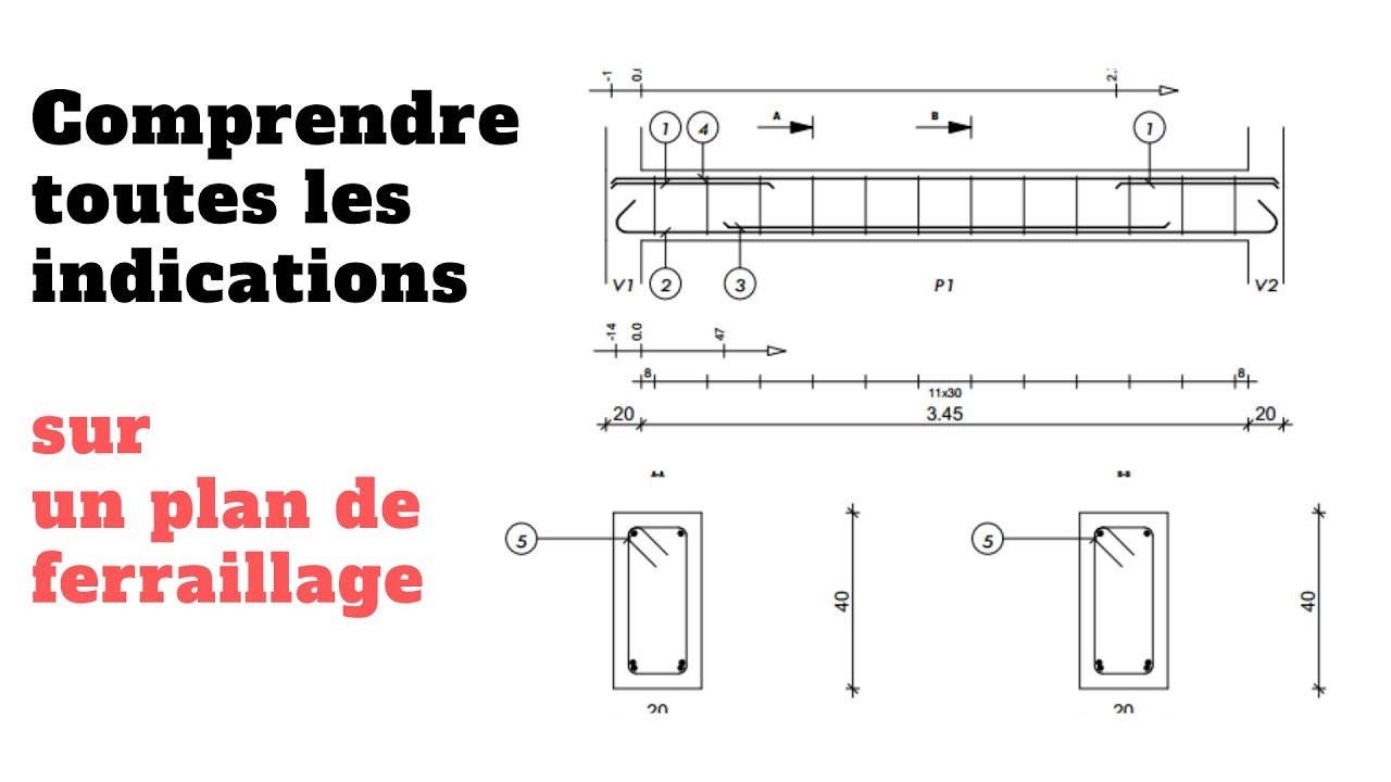 read and understand a construction plan (reinforcement)