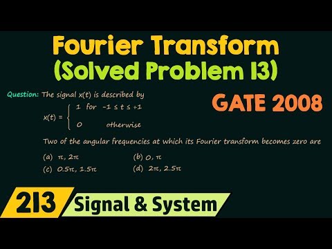 Fourier Transform Solved Problem 13