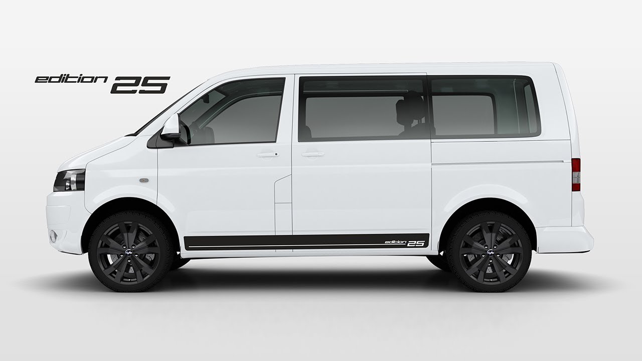 Jak nakleić naklejki na samochód, pokaz na samochodzie VW transporter T5 edition 25
