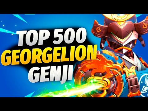 Georgelion Shows Genji Carry Potential! RANK 8! [Overwatch 2 Season 20 Top 500]
