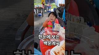 여름 휴가. 한눈에 보는 포천 백운계곡.