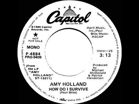 1980 Amy Holland - How Do I Survive (mono radio promo 45)